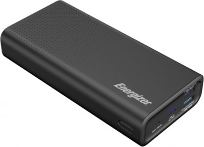Зовнішній акумулятор (PowerBank) ENERGIZER 20000 mAh Black (UE20012PQ (B))